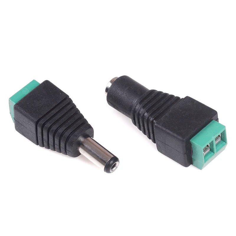 10pcs/5Pairs 2.1x5.5mm DC Power Plug Jack Adapter Connector Male and Female Peaceful Pleasures Health and Wellness