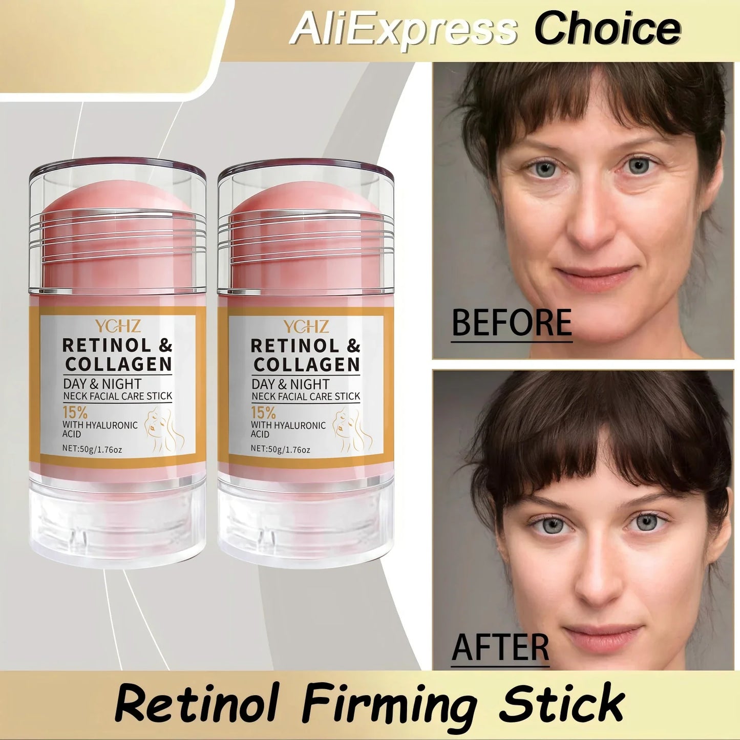 Retinol & Collagen Face & Neck Stick – Hyaluronic Acid + Niacinamide