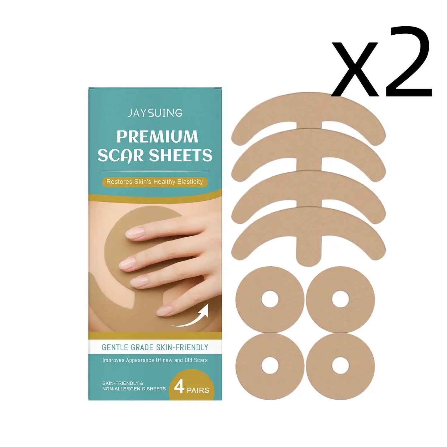 Chest Care Patch Moisturize Increase Skin Elasticity Reduce Scars Repair Skin Barrier Hyaluronic Acid Pulling Shaping Stickers Peaceful Pleasures Health and Wellness 2x4 PAIRS 4 PAIRS