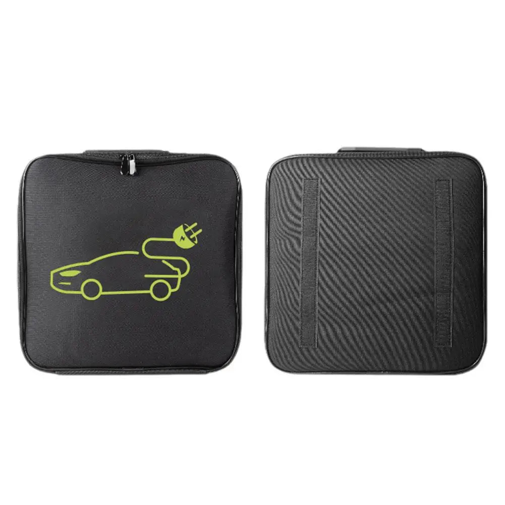 Car Cables Organizer Bag Oxford Cloth Auto Rechargeable Storage Tidy EV Charging Plugs Equipment Container Bag Cars Accessories Peaceful Pleasures Health and Wellness