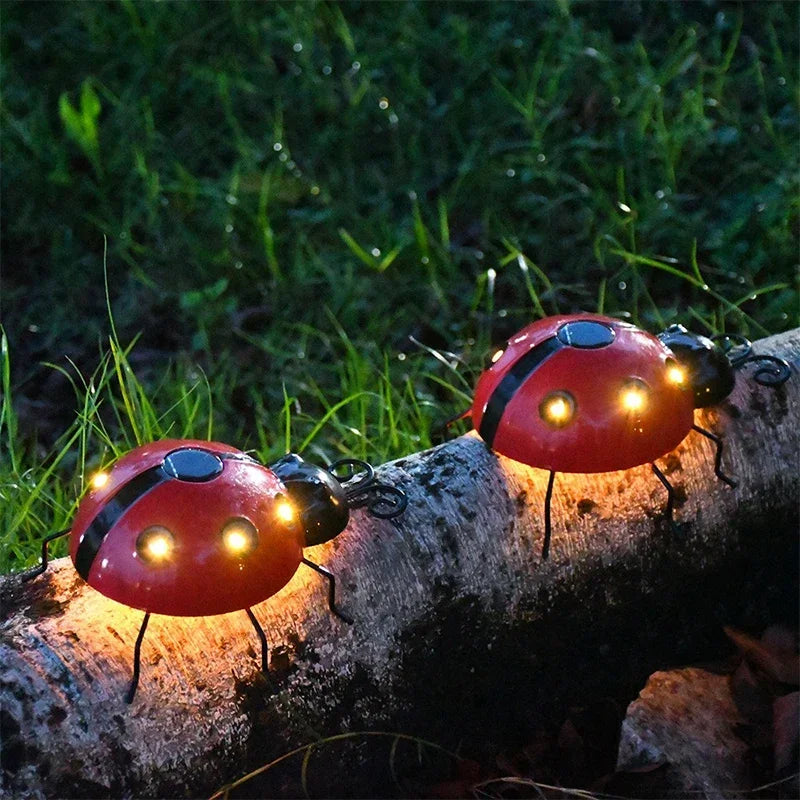 Solar Ladybug LED Garden Light – Waterproof Outdoor Decor