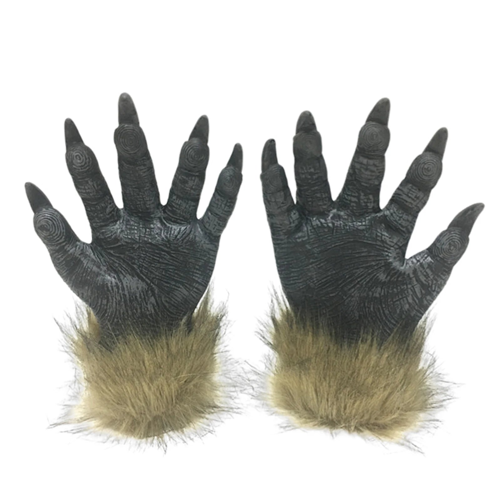 Halloween Theme Wolf Gloves and Mask Halloween Wolf Cosplay Costume Props for Holiday Birthday Gift Peaceful Pleasures Health and Wellness Gloves