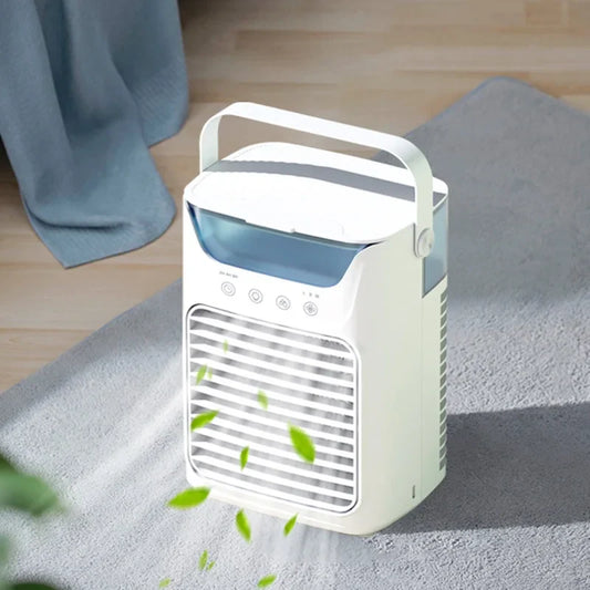 AFDEAL Portable Desktop Air Cooler Fan 600ml RGB Timer USB-C Desktop Air Cooler Fan Oasis Select