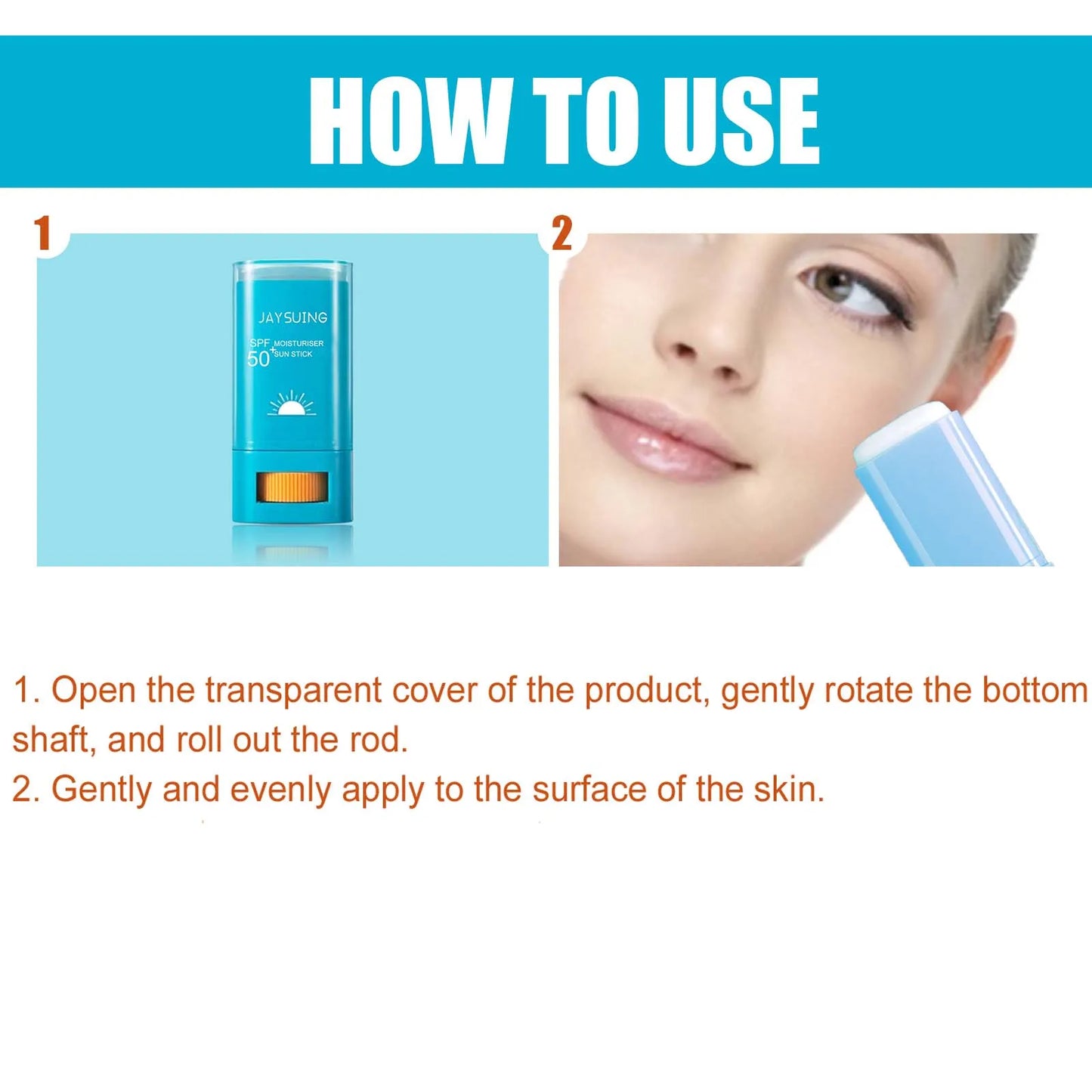 Body Sunscreen Cream Stick Spf50 Antioxidant Prevent Sunburn Moisturizing Skin Sweatproof Brightening Resist UV Rays Serum Stick Peaceful Pleasures Health and Wellness