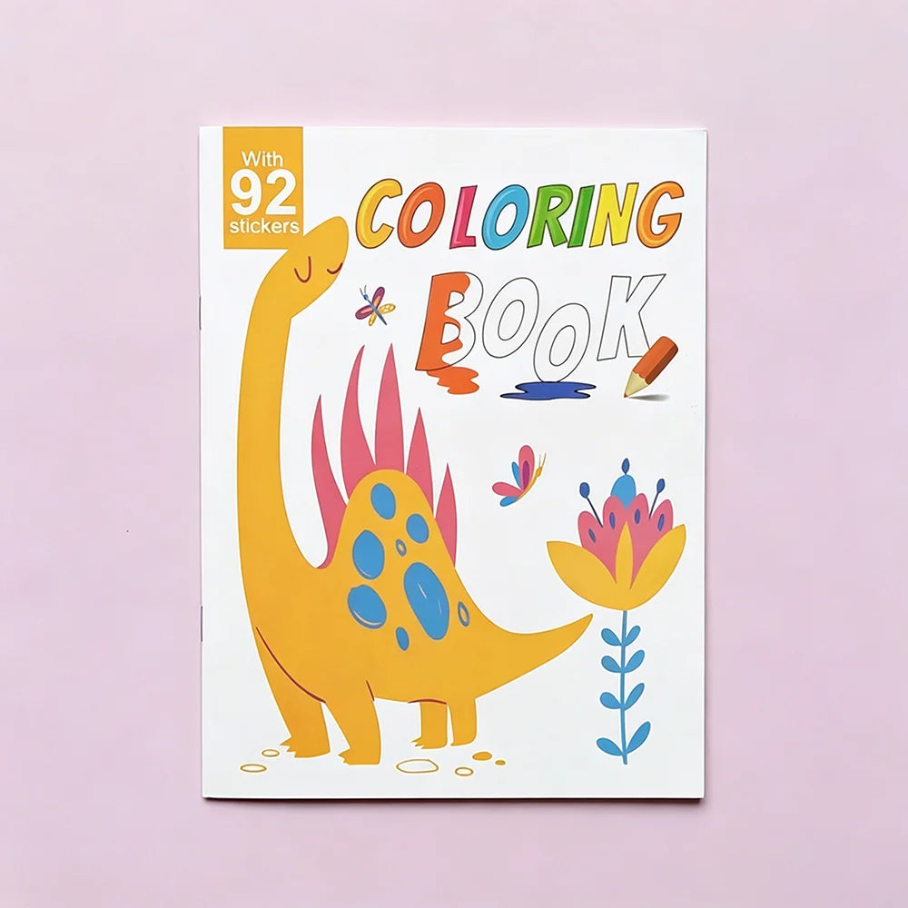 Cartoon Coloring Book Drawing Stickers Stress Relieving Picture Cute