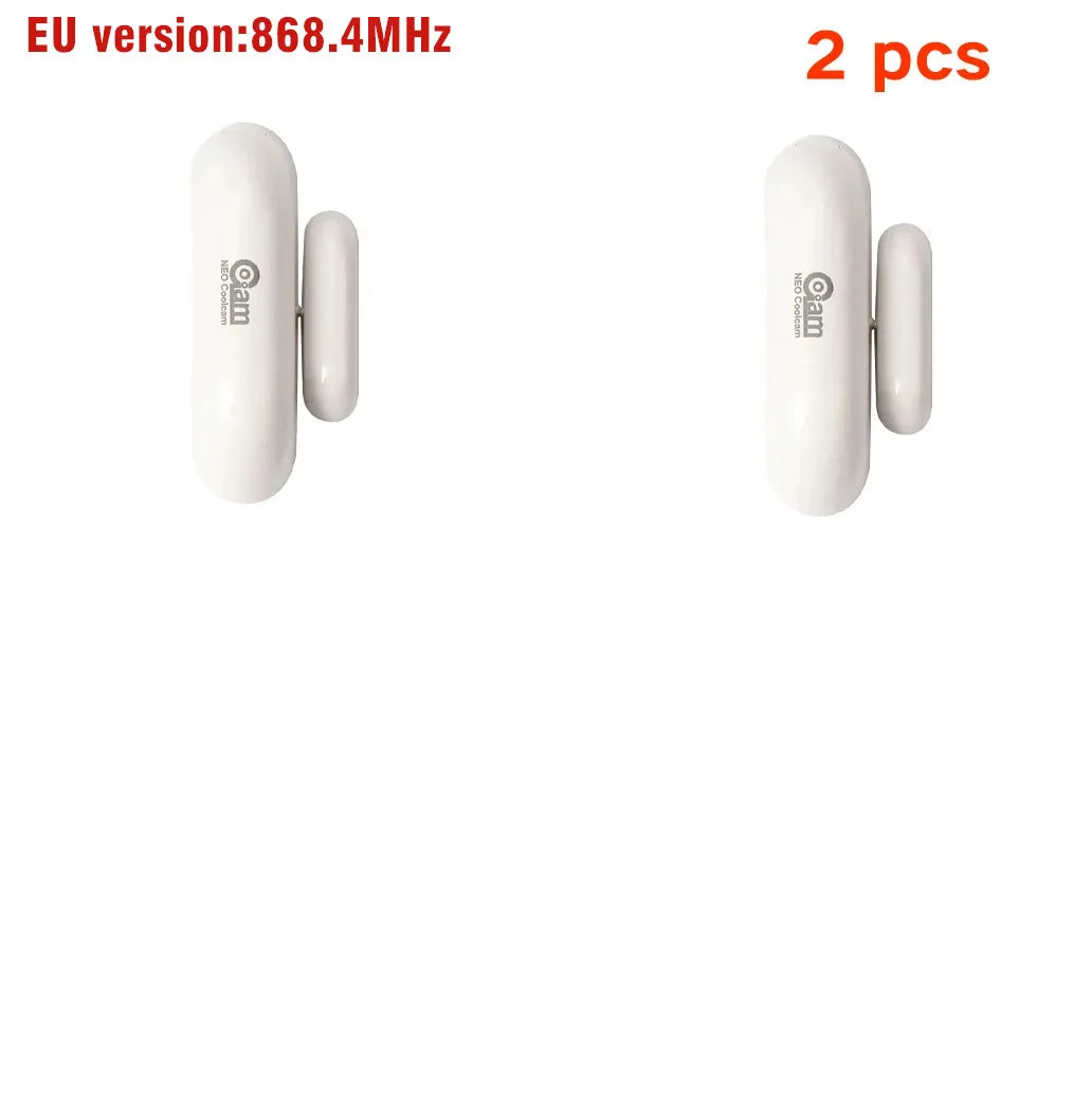 NEO Coolcam Z-Wave Plus Smart Door Window Sensor Smart Home Automation Sensor EU 868.4MHZ 300 500 Series Z Wave for Smartthings Peaceful Pleasures Health and Wellness 2 pcs 868.4MHz