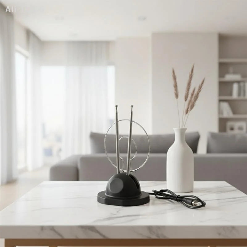 Indoor Loop Rabbit Antenna – VHF/UHF/HDTV Analog & Digital