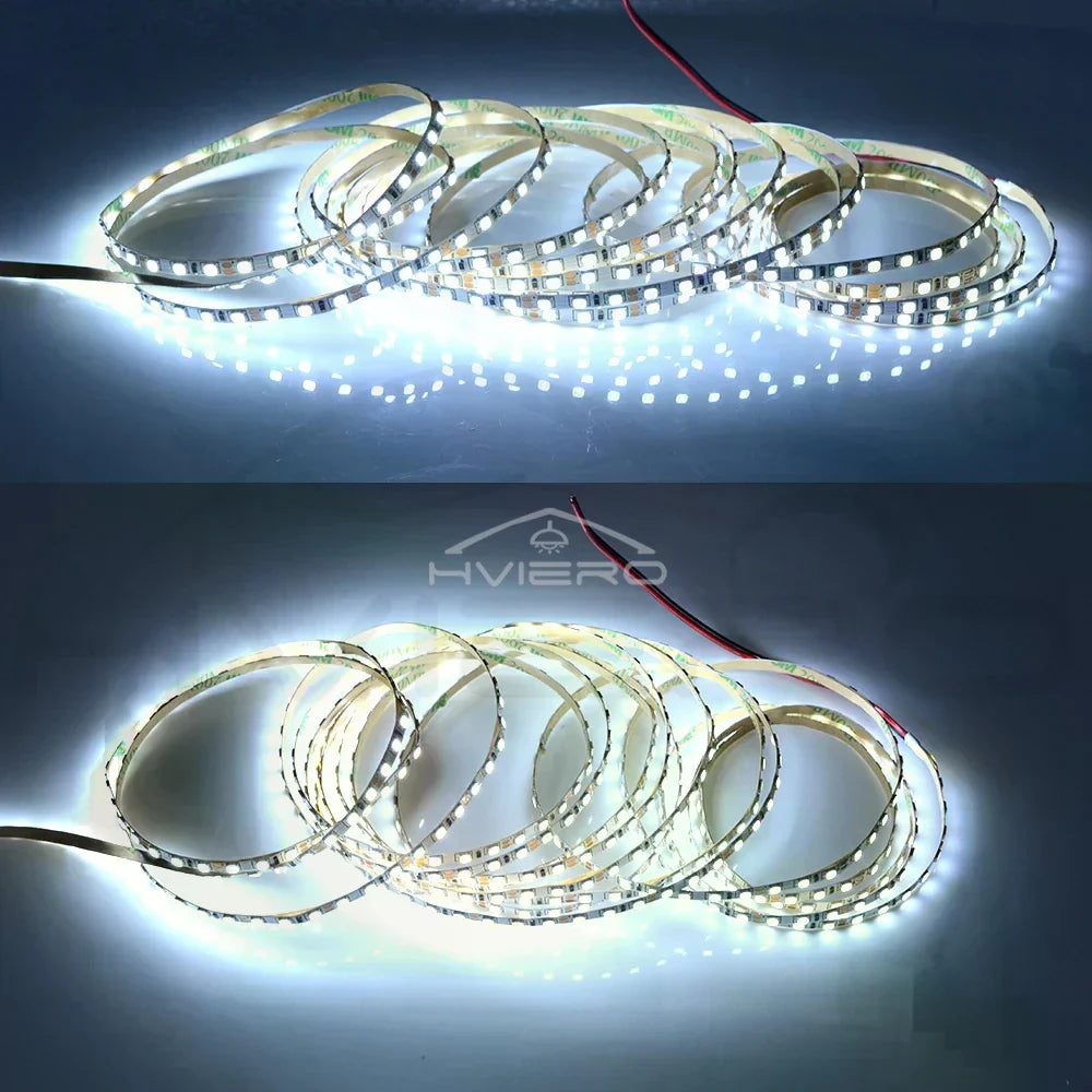 5M 600-LED SMD 2835 Flexible Strip Light DC 12V | HVIERO