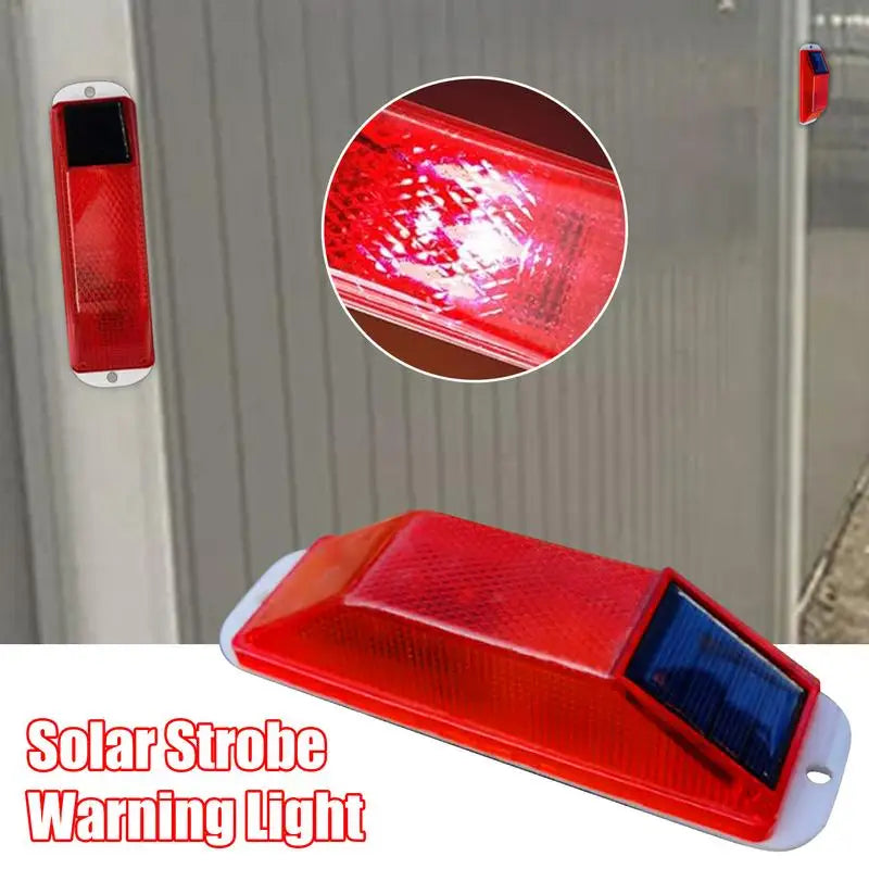 New Warning LED Lamp Solar Strobe Lamp Solar Warning Lamp Chip Control Bridge Night Driving Safety Light Traffic Caution Light Peaceful Pleasures Health and Wellness