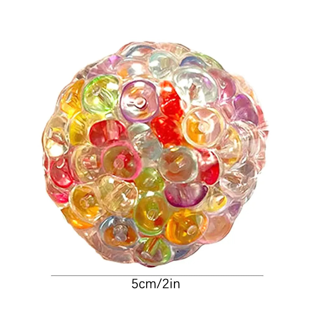 Creative Explosion Beads Squishy Balls Stress Relieving Toys Slow