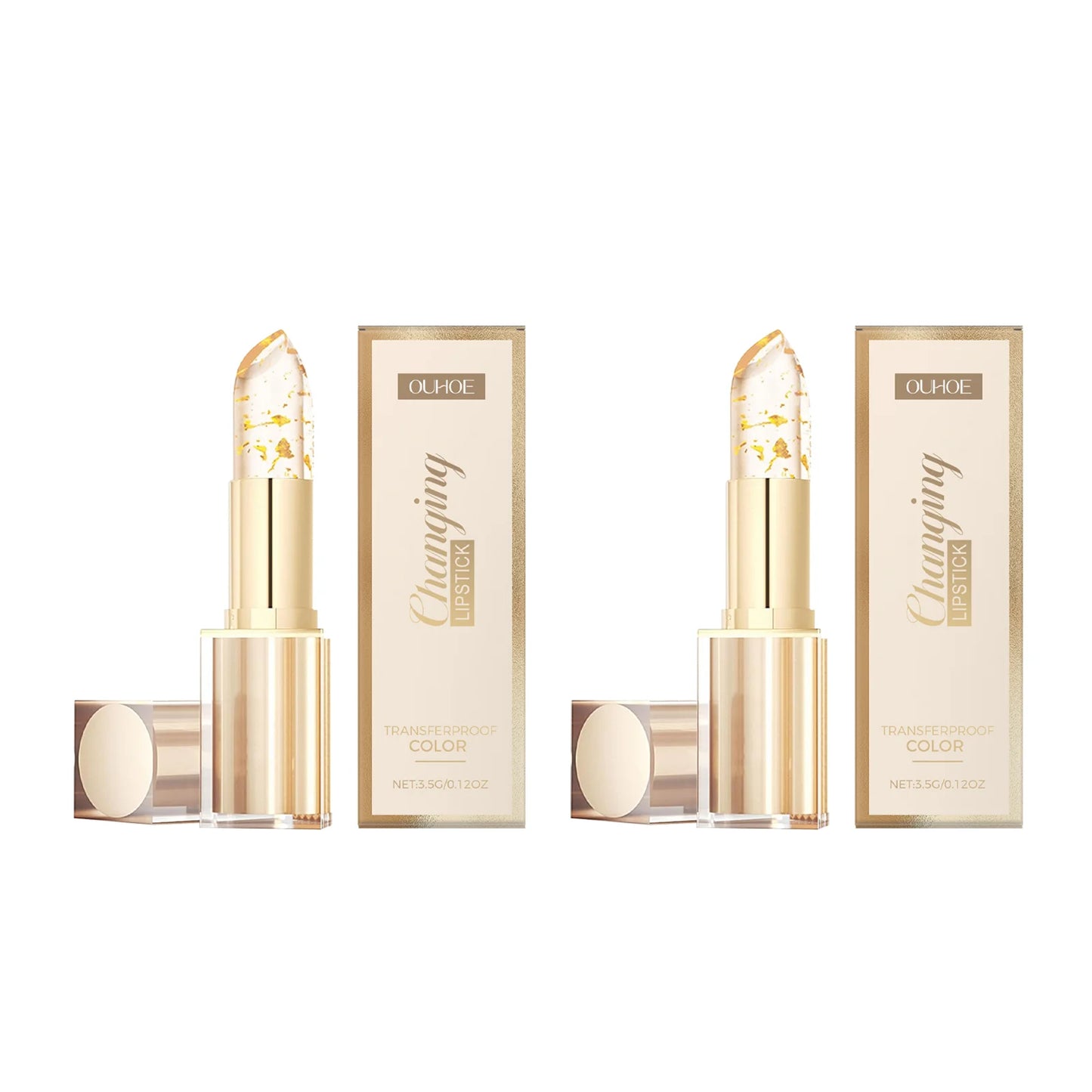 Gold Foil Color Changing Lip Balm | Vitamin E Gloss – 3.5g