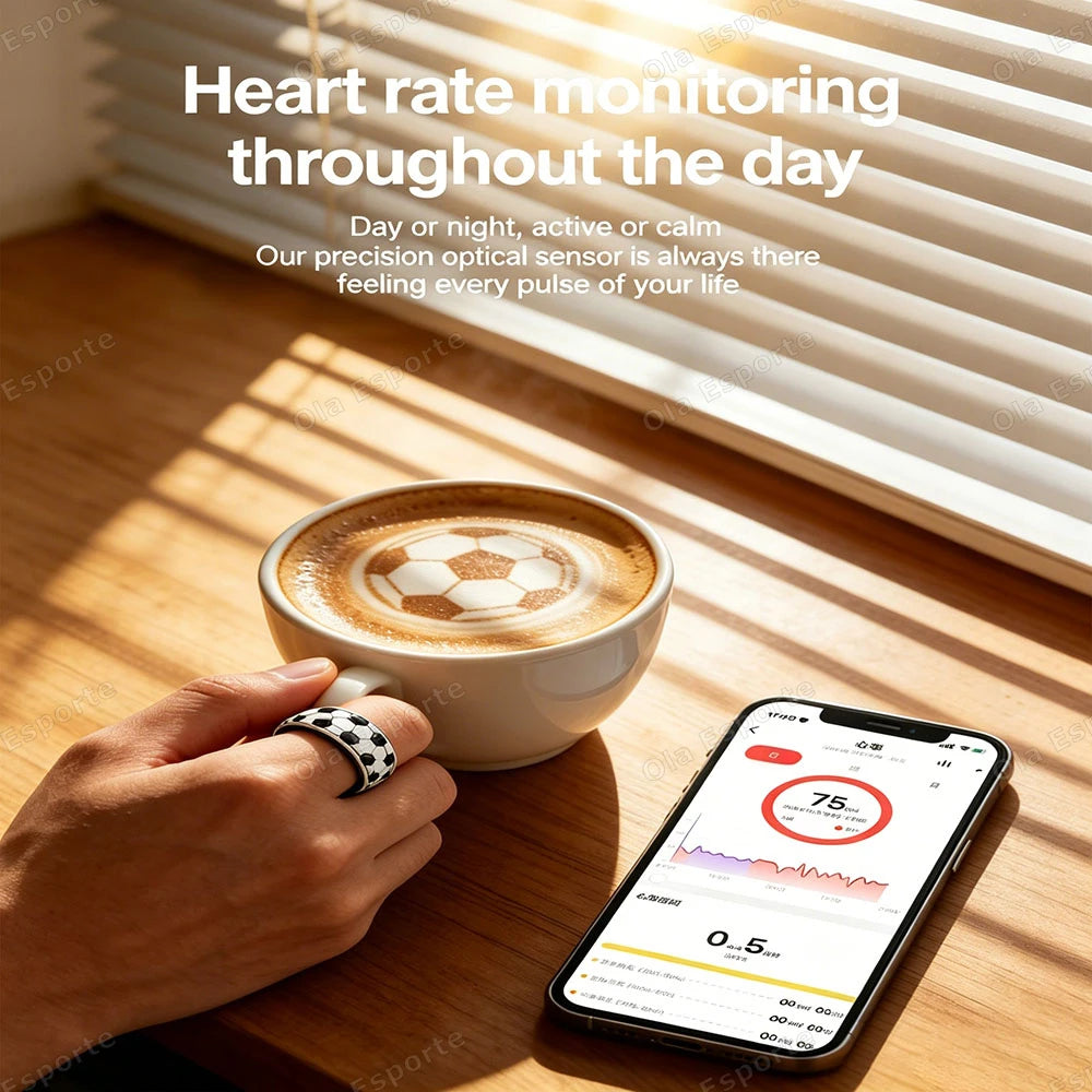 Ola Esporte Smart Ring – Heart Rate, Sleep & SpO₂ Monitor