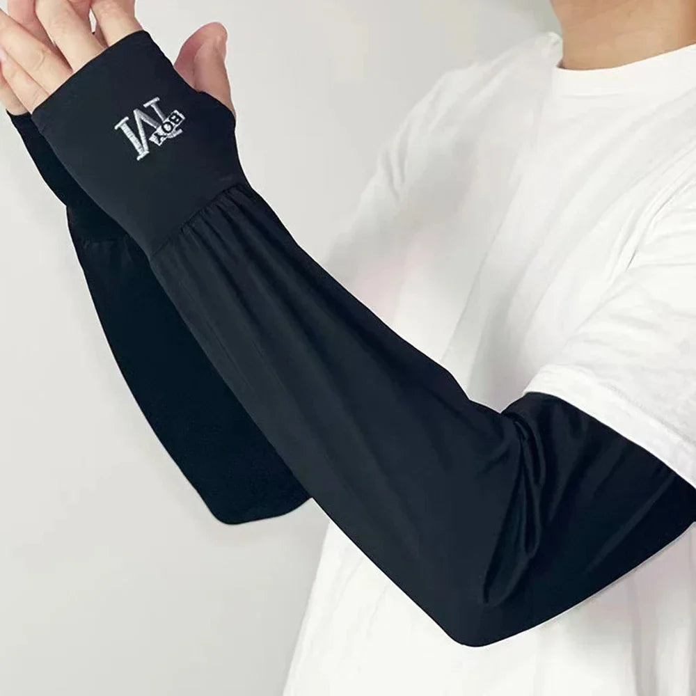 Men's UV Protection Ice Arm Sleeves | Cycling & Outdoor UV Arm Sleeves Peaceful Pleasures Health and Wellness