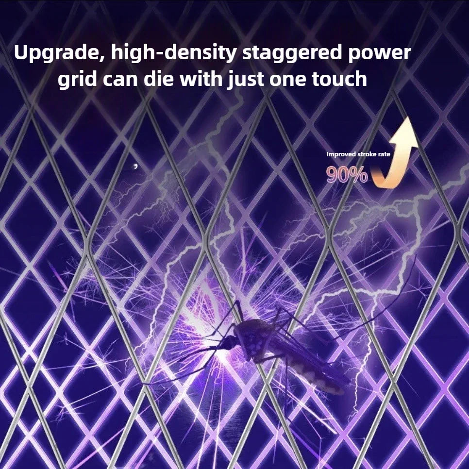 Rechargeable Electric Bug Zapper Swatter with UV Light