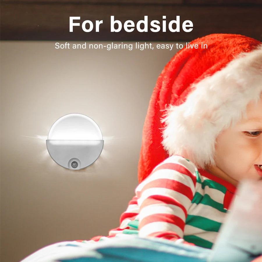 PIR Motion Sensor Night Light With Remote Red Green Blue Colorful Change Ambient Light For Bedroom Bedside Magnetic wall light Peaceful Pleasures Health and Wellness