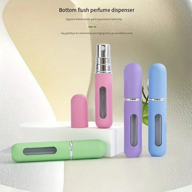 2026 Mini Perfume Bottle 5ML 1/3/6PCS Candy Color Refillable Travel Spray Bottles Press Bottom Filling Dispenser Bottle ﻿ Peaceful Pleasures Health and Wellness