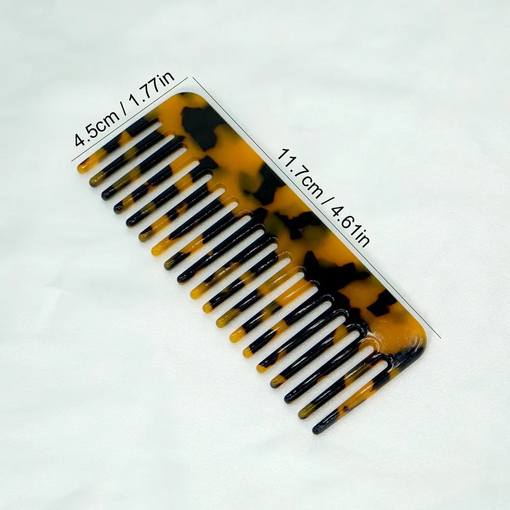 Acetate Wide Tooth Detangling Hair Comb – Anti-Static Set