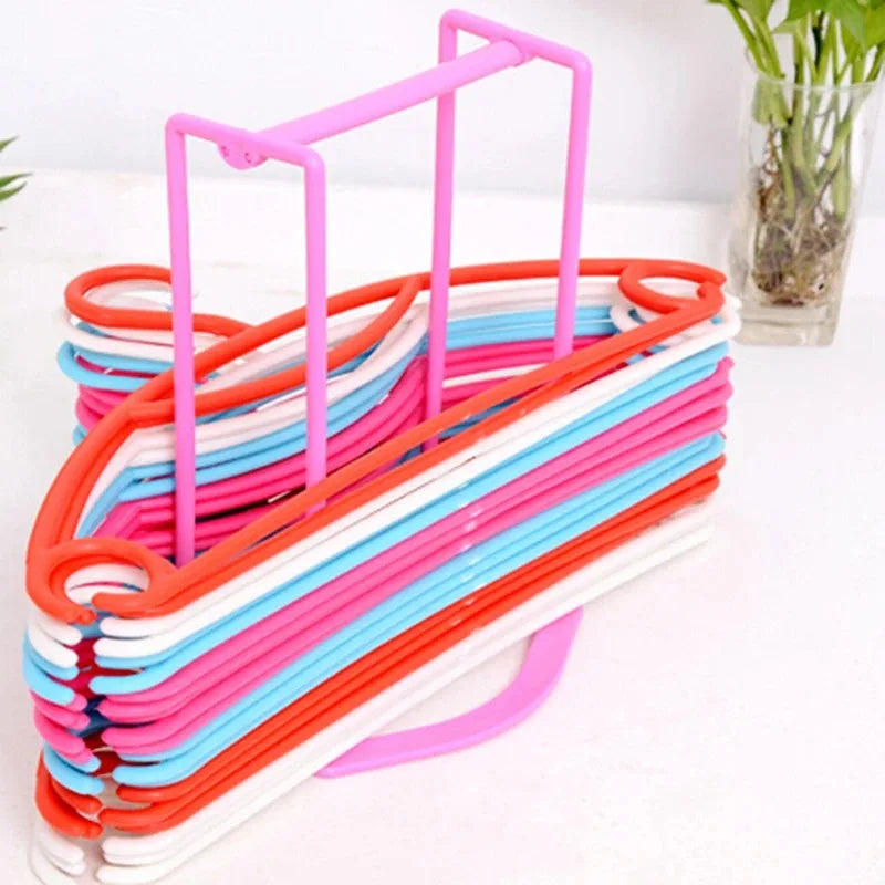 Hanger Organizer Stacker Rack for Closet & Laundry Room