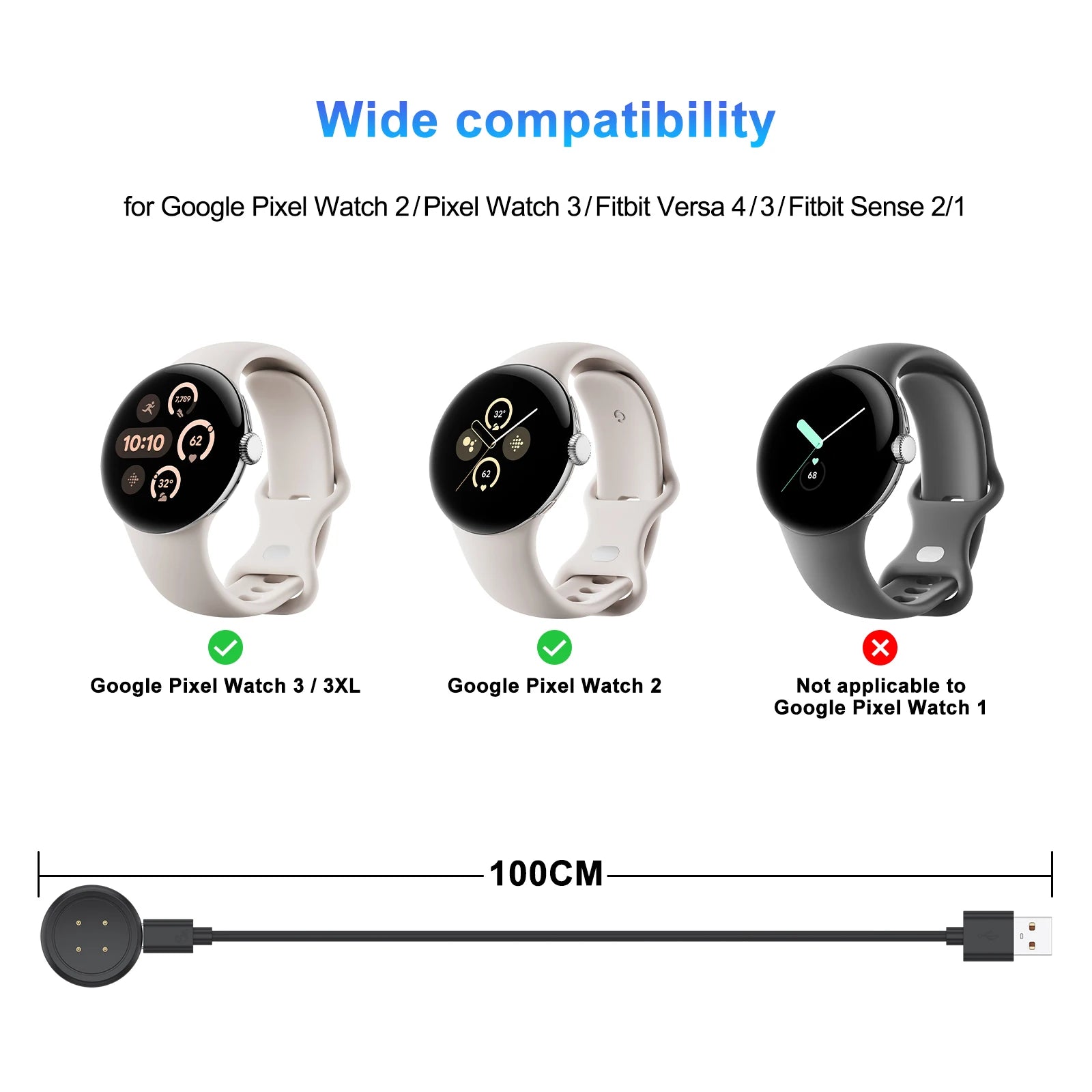 Hight Quality Charging Dock For Google Pixel Watch 3/3XL/2 Fast Charging Dock Holder With Lanyard For Google Pixel Watch 3 Peaceful Pleasures Health and Wellness