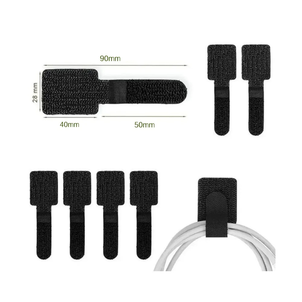 Reusable Self-Adhesive Velcro Cable Ties – Cord Organizer