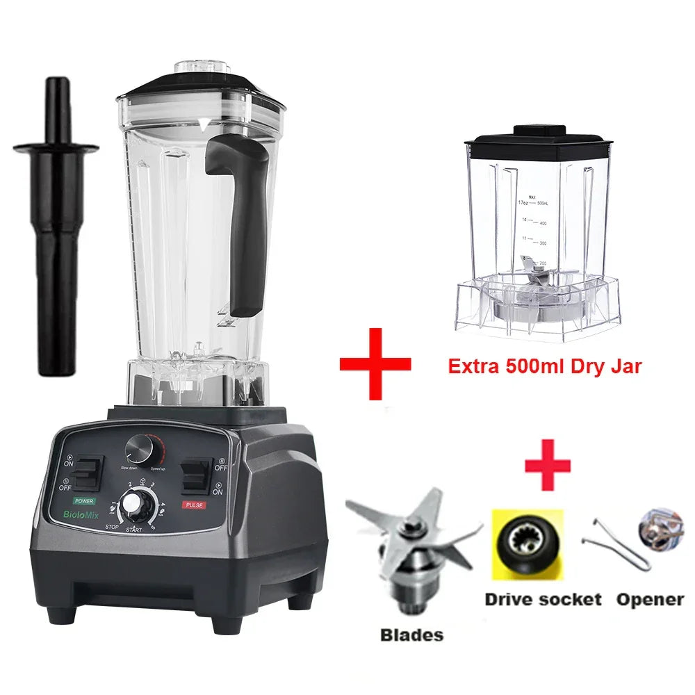 BioloMix 3HP 2200W Heavy Duty Blender | 2L BPA Free Jar