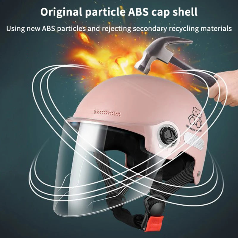3C Certified E-Bike Half Helmet with HD Glasses | Unisex