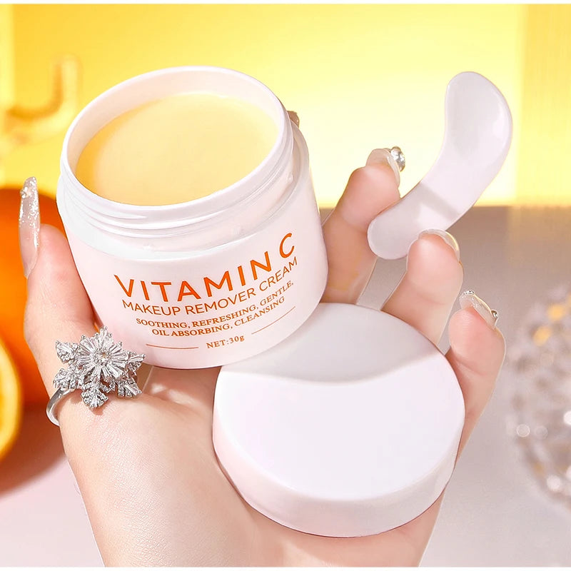 Vitamin C Cleansing Balm Easily & Effectively Remove Makeup Deeply Cleanses Nourishes Skin Refreshed & Non-greasy Cleansing Balm Peaceful Pleasures Health and Wellness