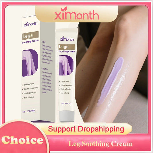 Leg Soothing Cream Relieve Muscle Pain Repair Leg Soreness Swelling Moisturizing Smoothing Refreshing Varicose Vein Relief Cream Peaceful Pleasures Health and Wellness