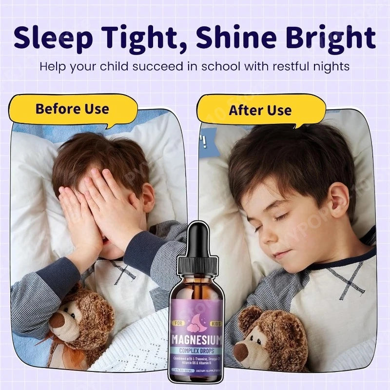 Kids Magnesium Glycinate Liquid Drops | Sleep & Calm, 2 fl oz