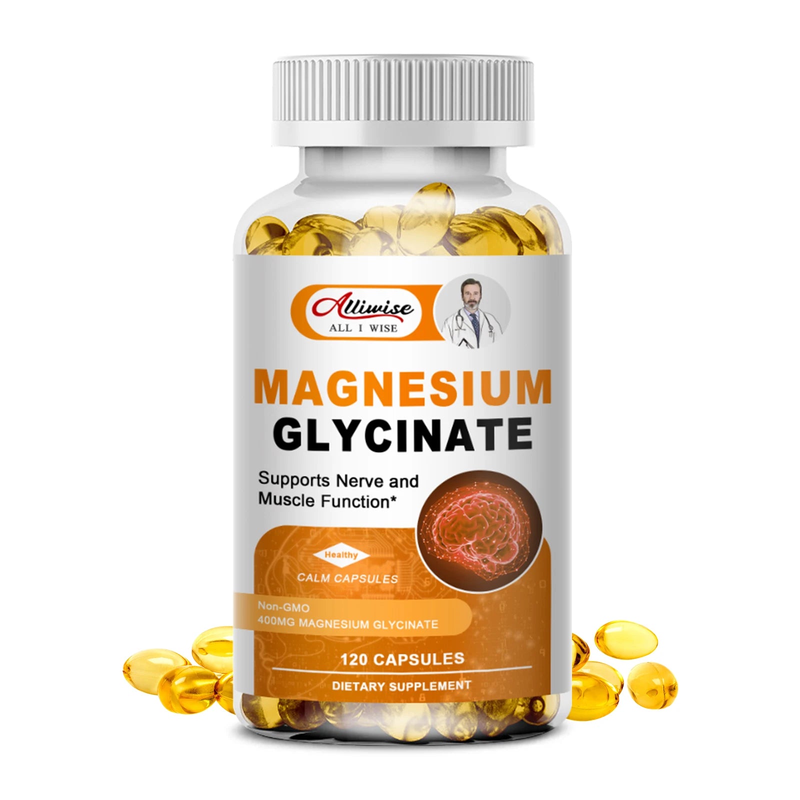 Magnesium Glycinate 500mg + Zinc, Vitamin D3 & B6 – High Absorption Veggie Capsules | 120 Count Peaceful Pleasures Health and Wellness 120pcs United States