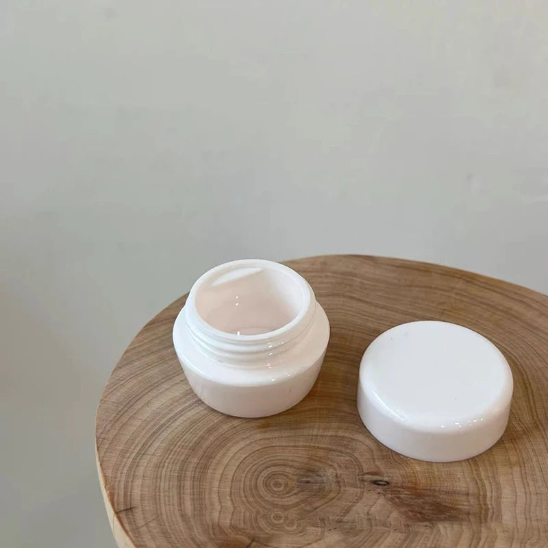 5g Portable Cream Jar Jars Pot Box Makeup Nail Art Cosmetic Bead Storage Container Peaceful Pleasures Health and Wellness White
