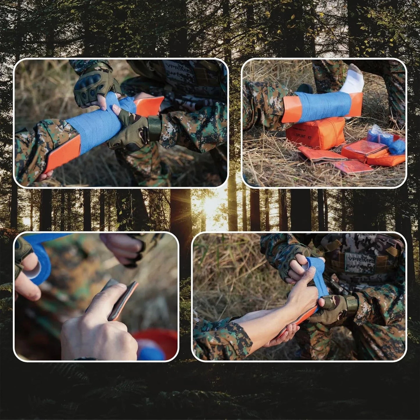 SANKE RESCUE Aluminum Splint 36"/18"x4.3" Wrist & Thumb Support