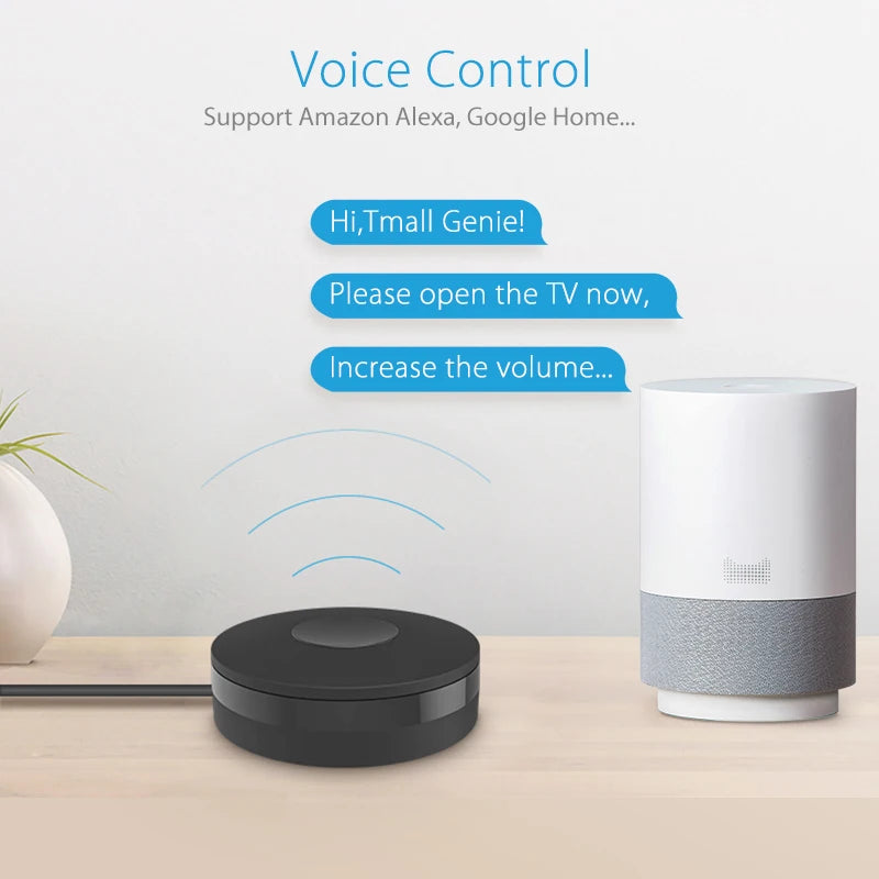Tuya WiFi IR RF Universal Remote Control Smart Controller Compatible with Alexa Google Assistant for AC TV Home Appliances Peaceful Pleasures Health and Wellness