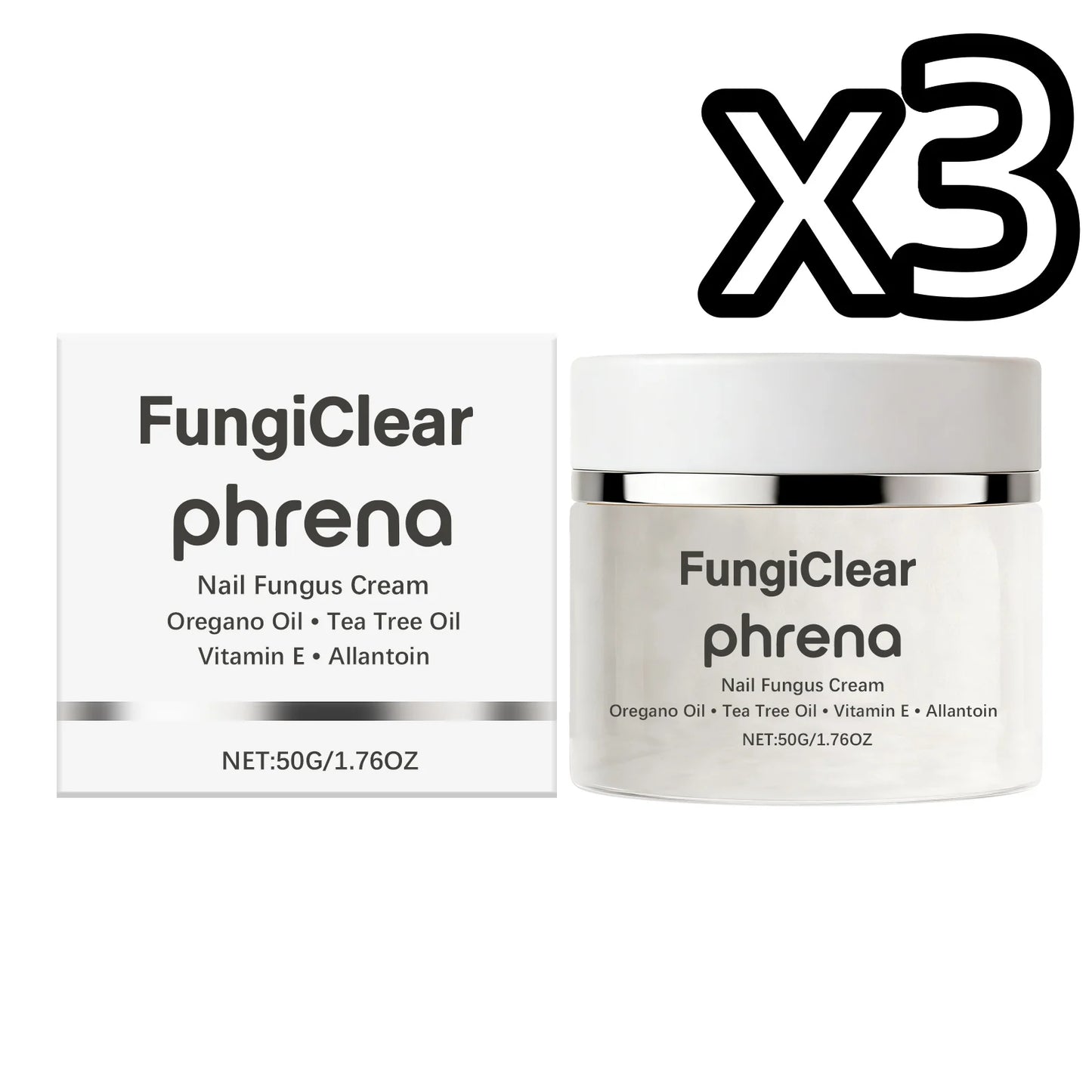 Plant Extract Nail Care Cream Deep Penetrate Nourish Nails Repair Damaged Surface Reduce Cracks Daily Care Nails Fungus Creams Peaceful Pleasures Health and Wellness 50g Boxed x 3