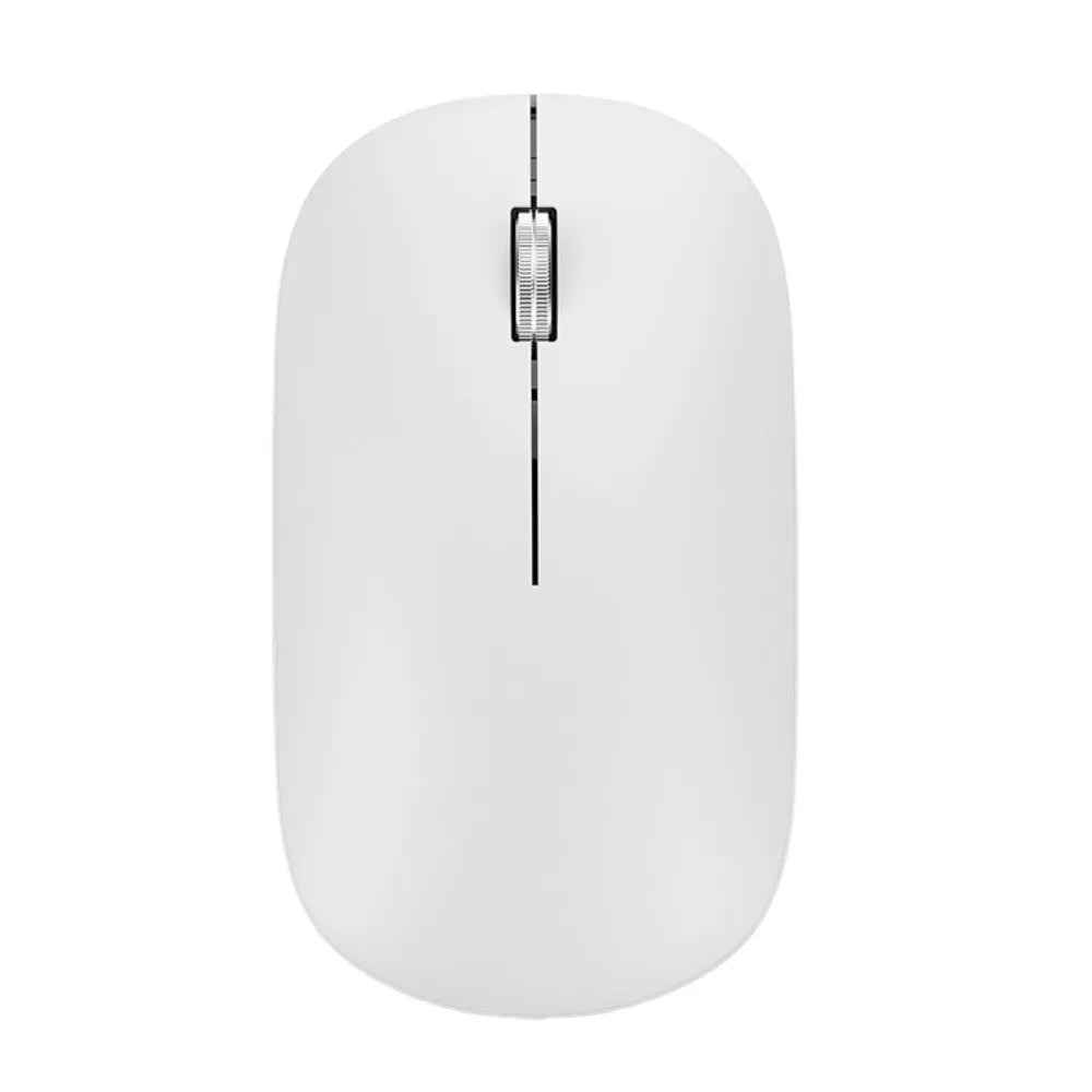 2.4Ghz+BT Wireless Mouse Dual-mode Colorful Computer Silent Mouse Lightweight Noiseless Bluetooth Gaming Mouse PC/Laptop Peaceful Pleasures Health and Wellness White