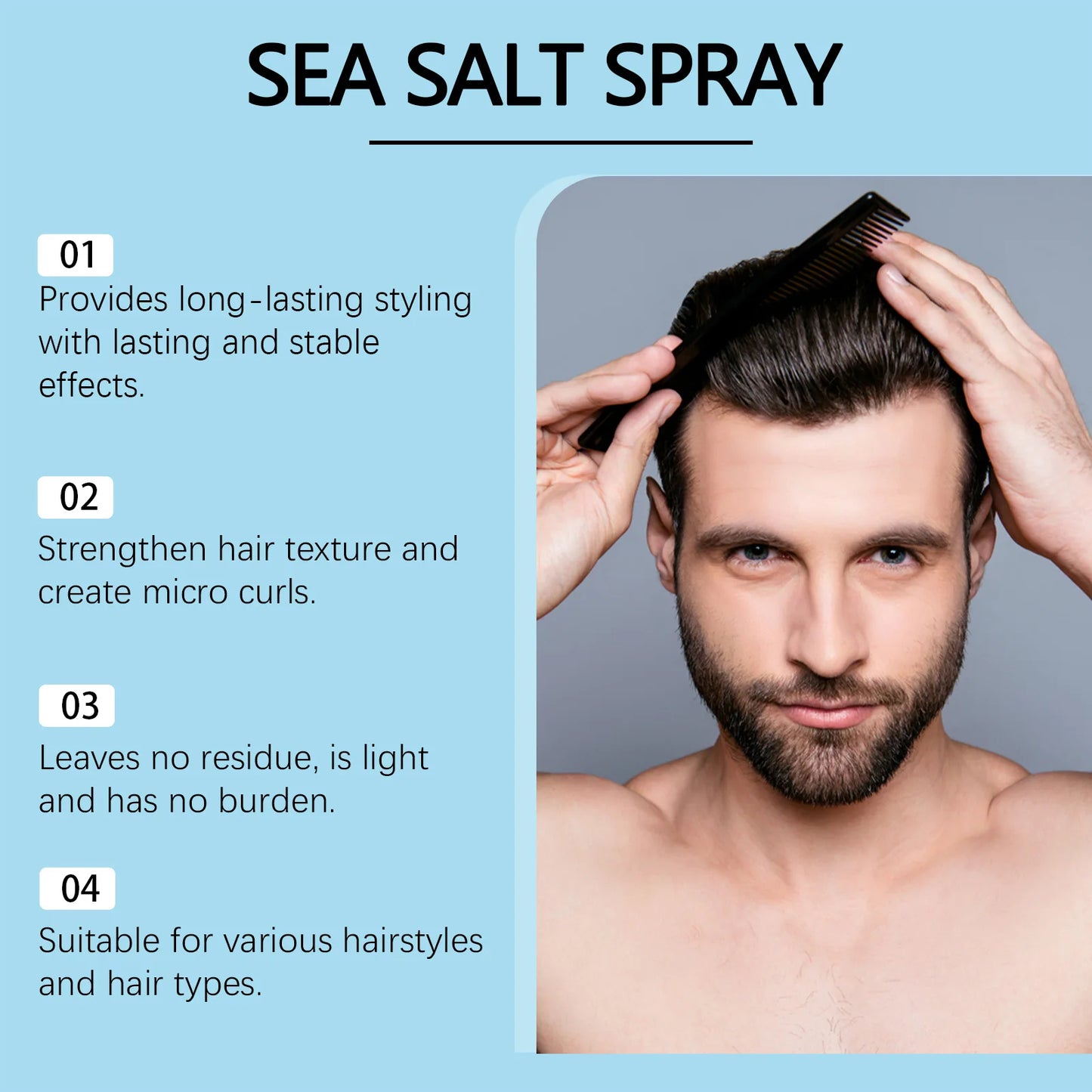HOEGOA Sea Salt Curl Spray – Volume, Hold & Shine | 100ml