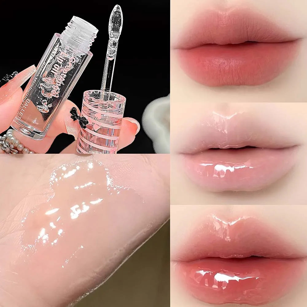 Crystal Jelly Lip Oil Gloss – Plumping & Moisturizing Shine