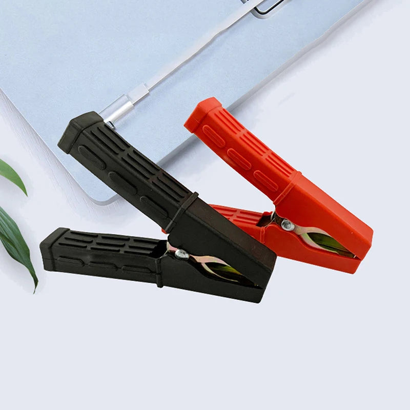 New 2pcs 200A Crocodile Alligator Clips Car Battery Insulated Clip Clamp Connector for Jumper Cables Boost Peaceful Pleasures Health and Wellness