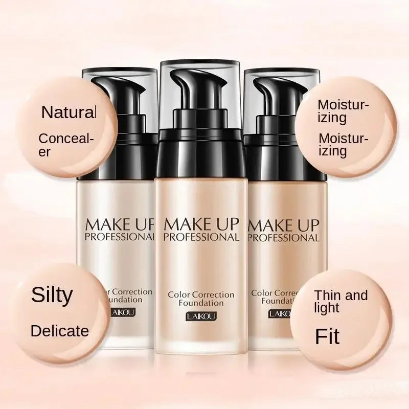 LAIKOU Liquid Foundation – Waterproof, Oil Control & Brightening