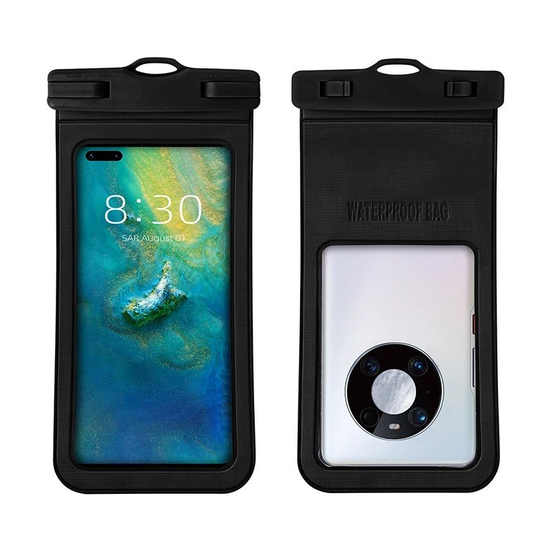 waterproof smartphone case phone armbands and pouches waterproof phone pouch for swimming bag phone diving case under water Peaceful Pleasures Health and Wellness Blue for 7.2inch