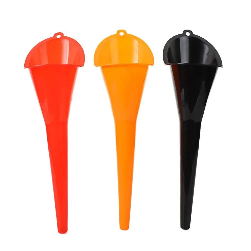 Car Long Stem Funnel Gasoline Oil Fuel Filling Tools Anti-splash Plastic Oil Funnel Motorcycle Refueling Tools Auto Accessories Peaceful Pleasures Health and Wellness
