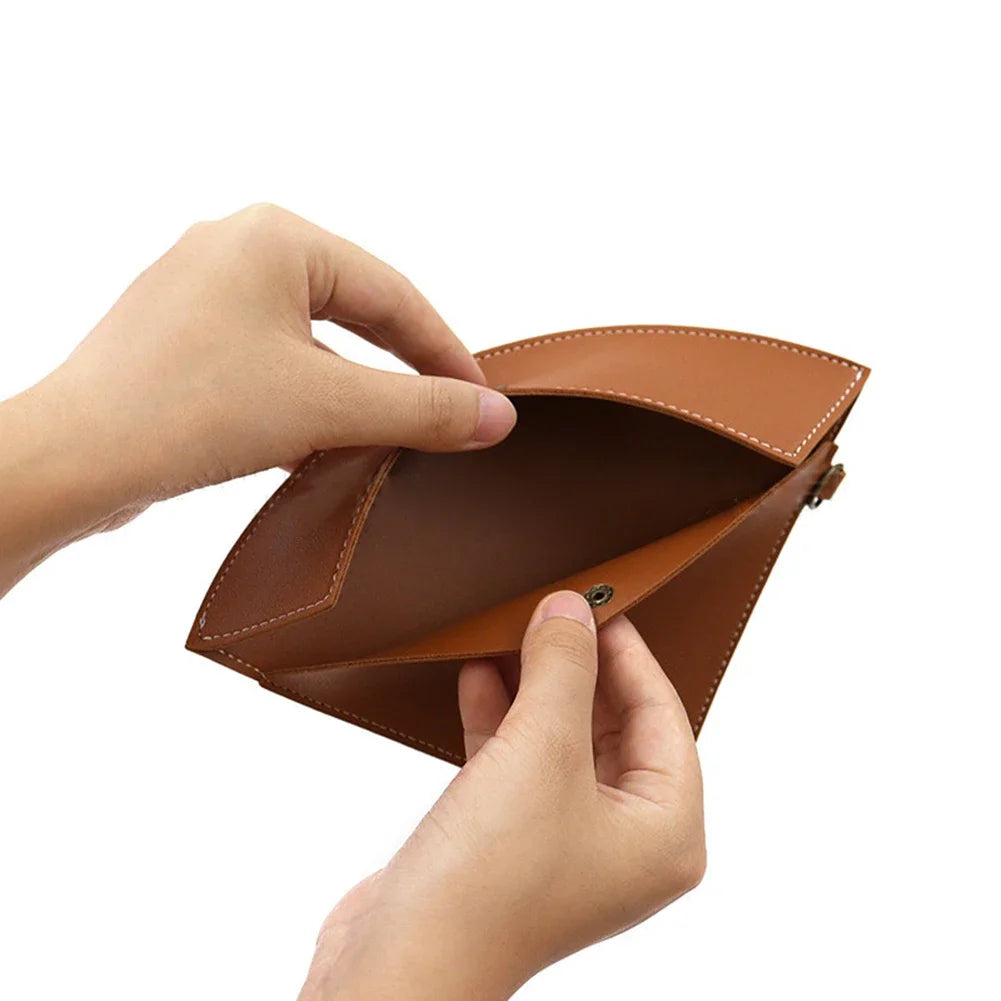 PU Leather Coffee Filter Paper Holder Bag | Waterproof Pouch Coffee Filter Holder Peaceful Pleasures Health and Wellness