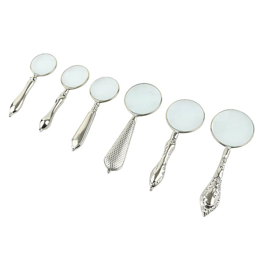 All Metal Magnifier Six Piece Gift Box Set with 6 Magnifying Glasses of Different Sizes and Multiples Peaceful Pleasures Health and Wellness Default Title