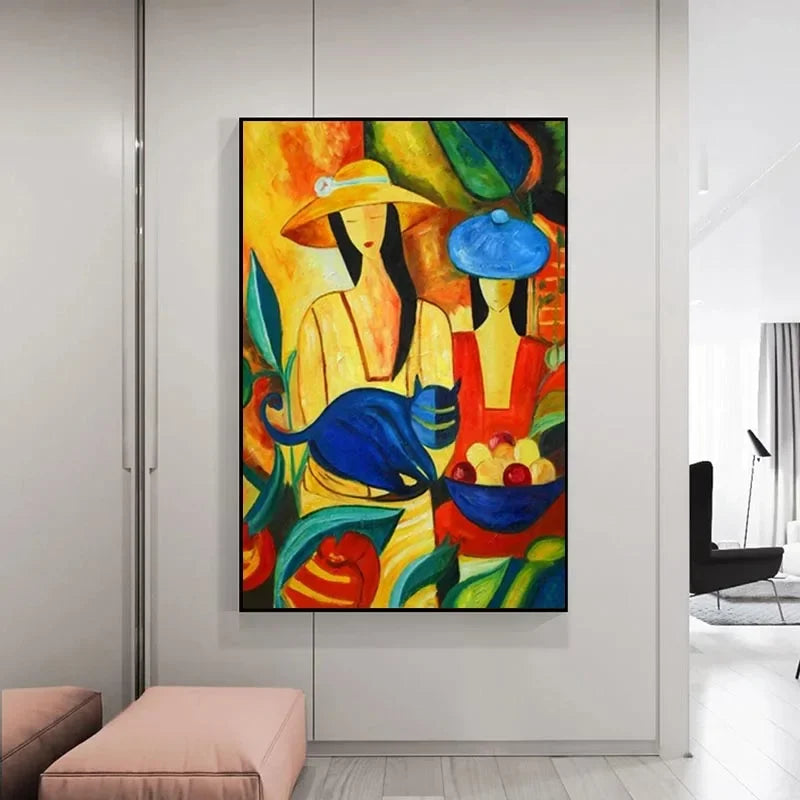 Scandinavian Modern Abstract Wall Art Picasso Famous Best Selling HD Canvas Prints Home Bedroom Living Room Decoration Peaceful Pleasures Health and Wellness
