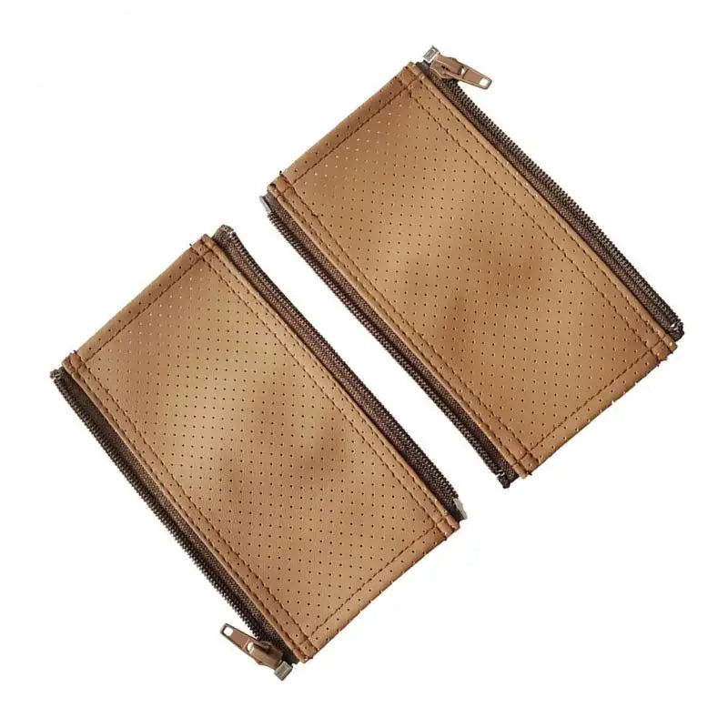 Stroller Handle Protector Covers – Zippered PU Leather 2pcs