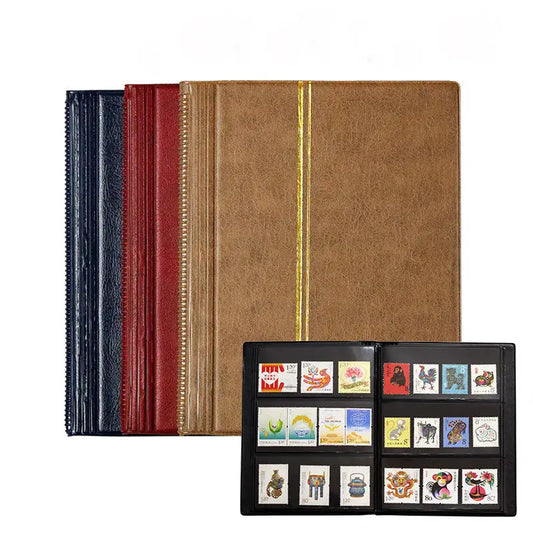 Stamp Collecting Album Binder Banknote Storage Book High End Collection Organizer for Philately Currency Collectors Peaceful Pleasures Health and Wellness