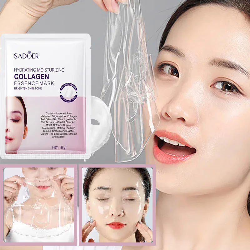 SADOER Collagen Facial Mask – Hydrate, Firm & Brighten Skin
