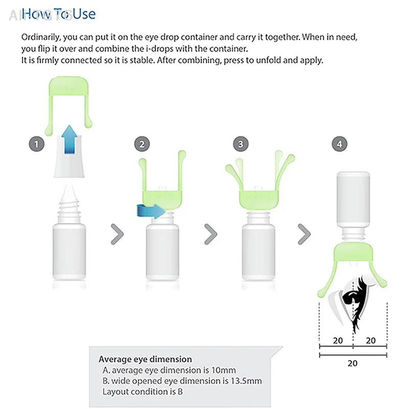 Silicone Eye Drop Holder Dispenser Aid – 4-Pack