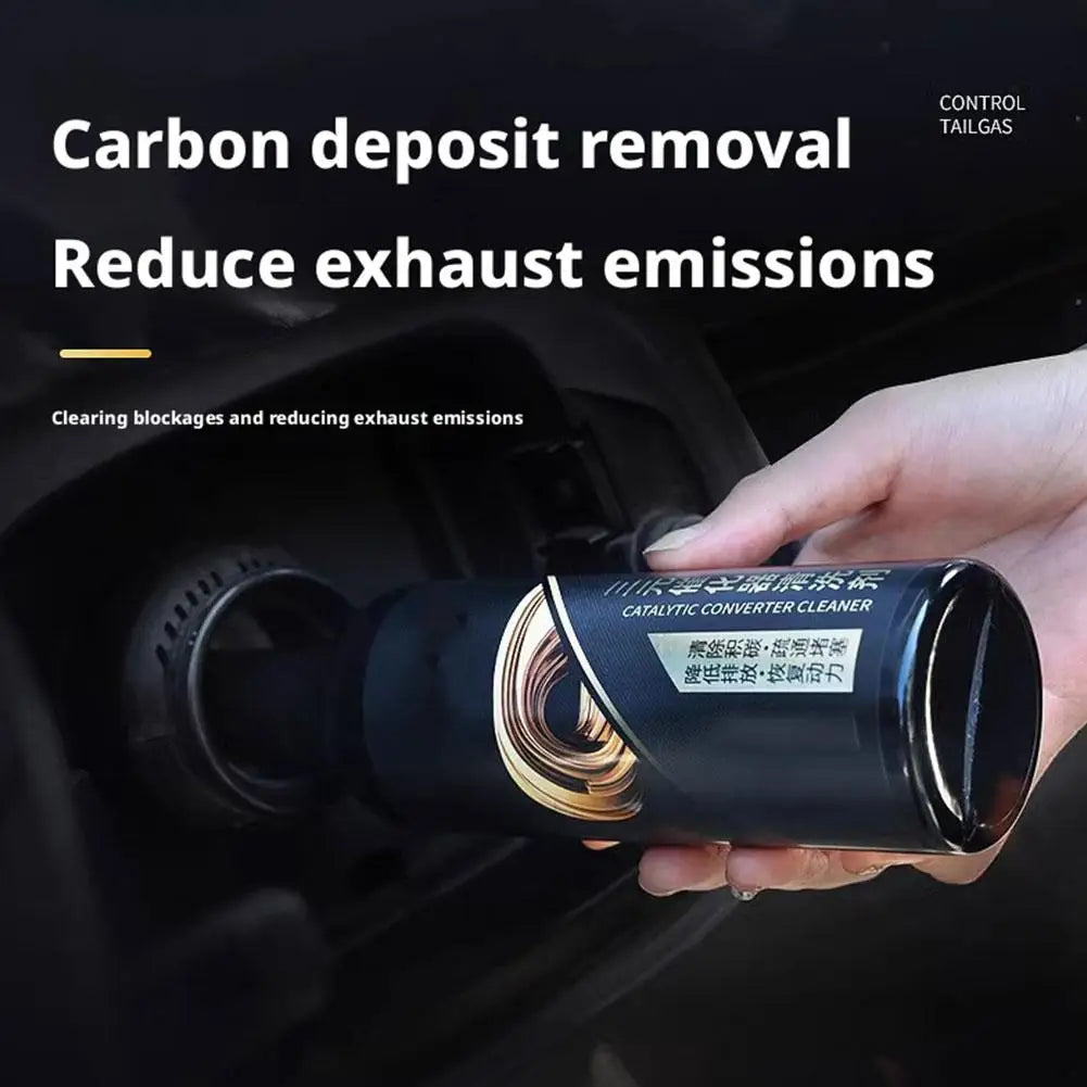 Catalytic Converter Cleaner No Disassembly Engine Knock Eliminator Carbon Deposit Remover Exhaust Purification Fluid Fuel System Peaceful Pleasures Health and Wellness