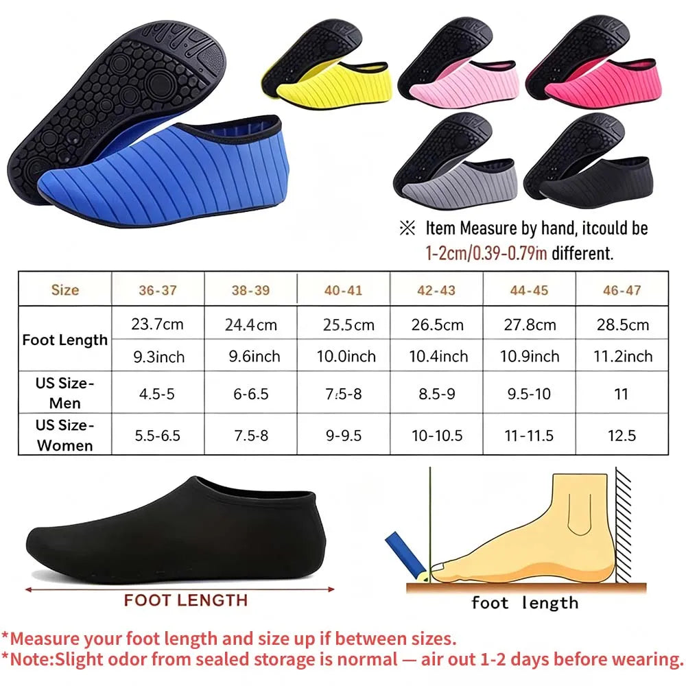 Unisex Water Shoes | Anti-Slip Quick-Dry Beach Barefoot Socks
